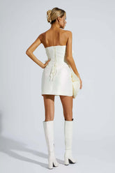 Madeleine White Strapless Mini Dress